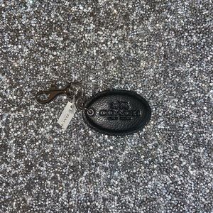 Coach Leather Keychain